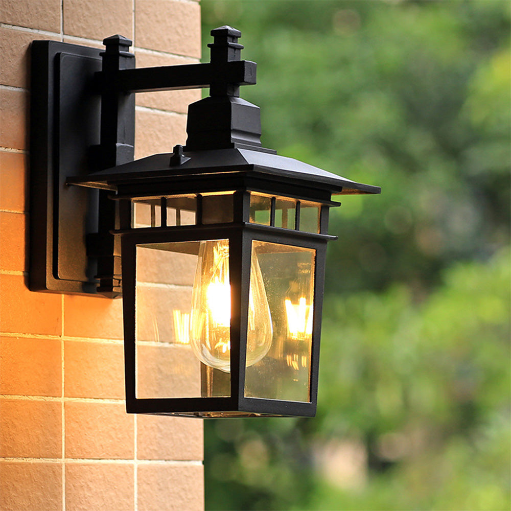 Silvax Lantern Outdoor Wall Light