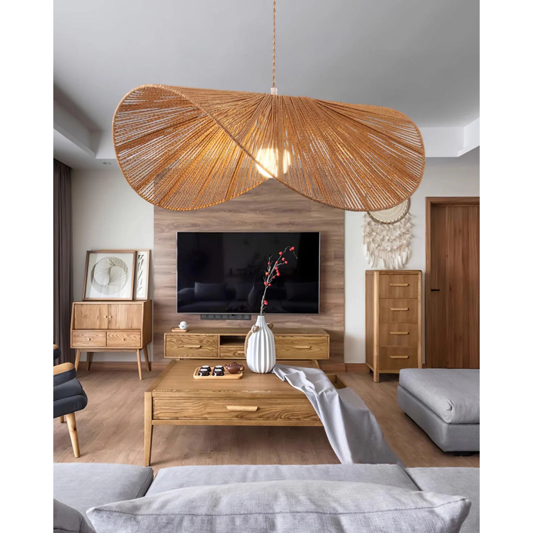 Woovo Hemp Rope Pendant Light