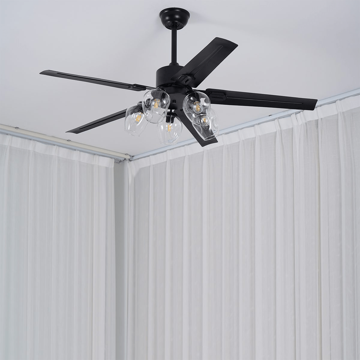 Elson Vintage Black Ceiling Fan