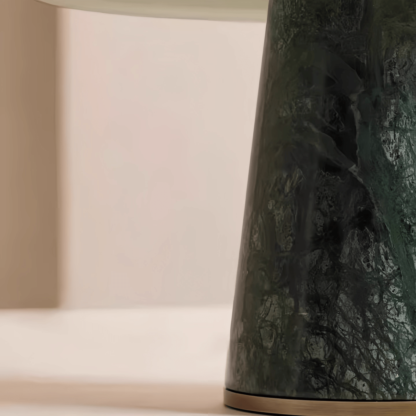 Velura Wide Marble Table Lamp