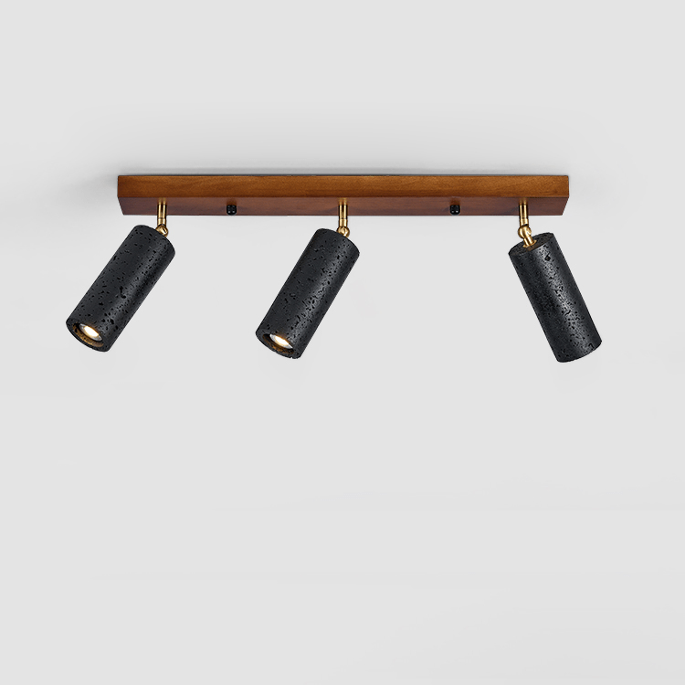 Zerno Triple Travertine Ceiling Light