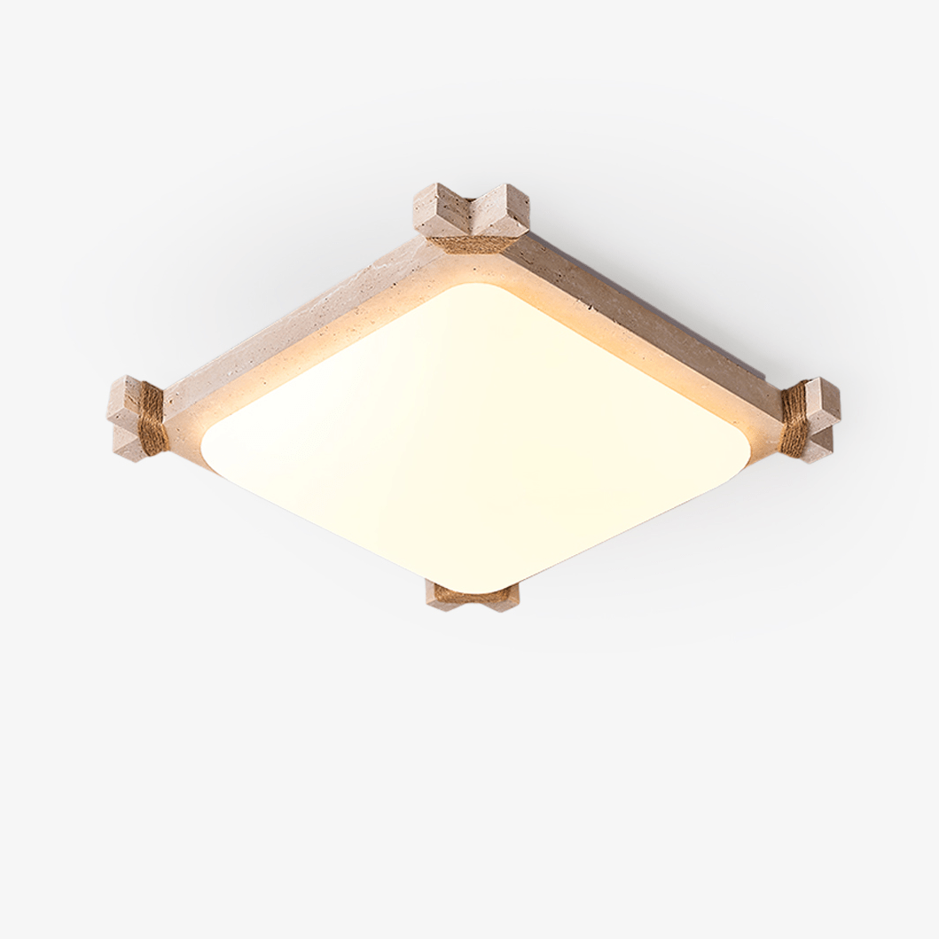 Xelan Travertine Ceiling Light