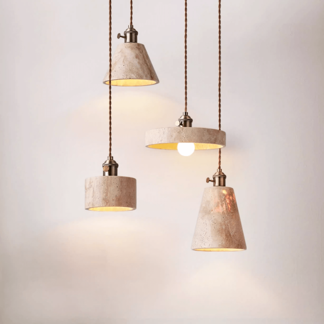 Cellos Travertine Pendant Light