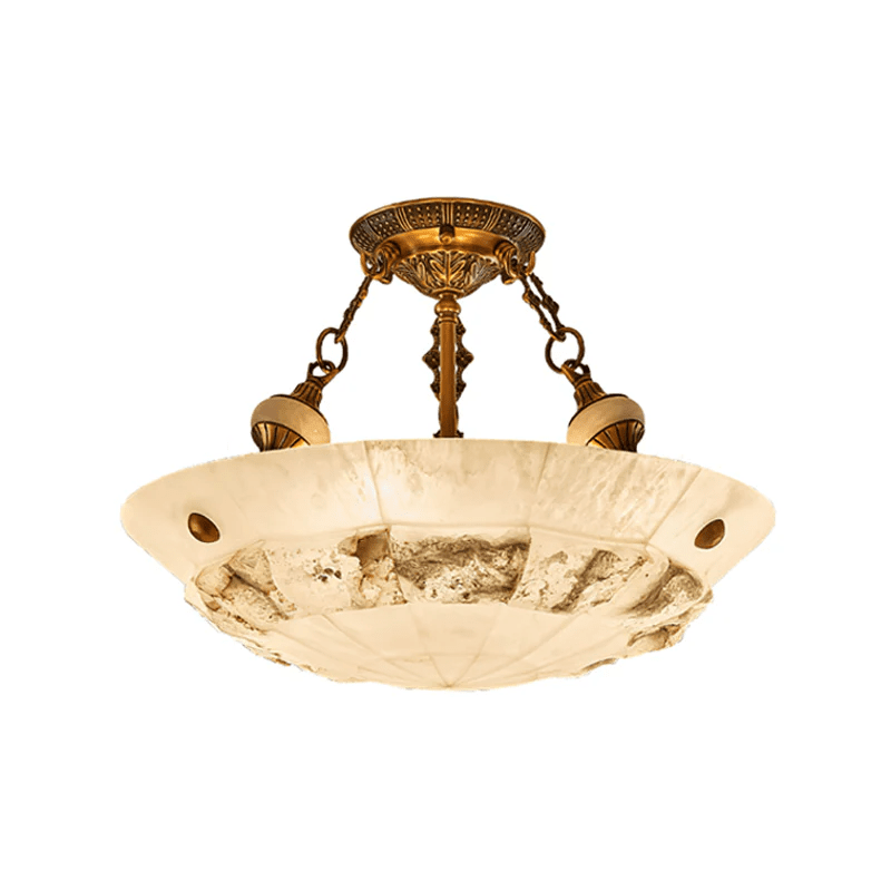 Lyrecos Sculptural Alabaster Ceiling Light