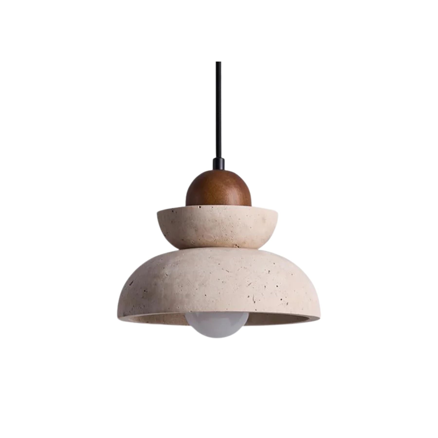 Rasvello Travertine Pendant Light