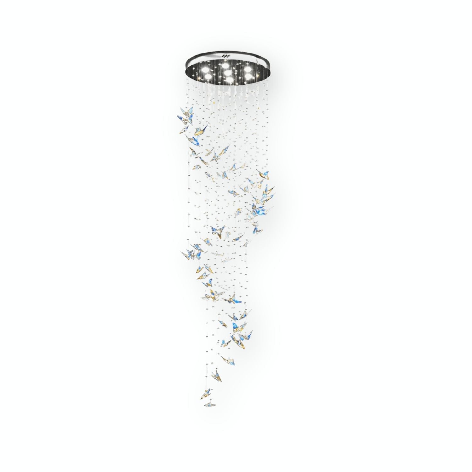 Crystal Butterflies Pendant Light