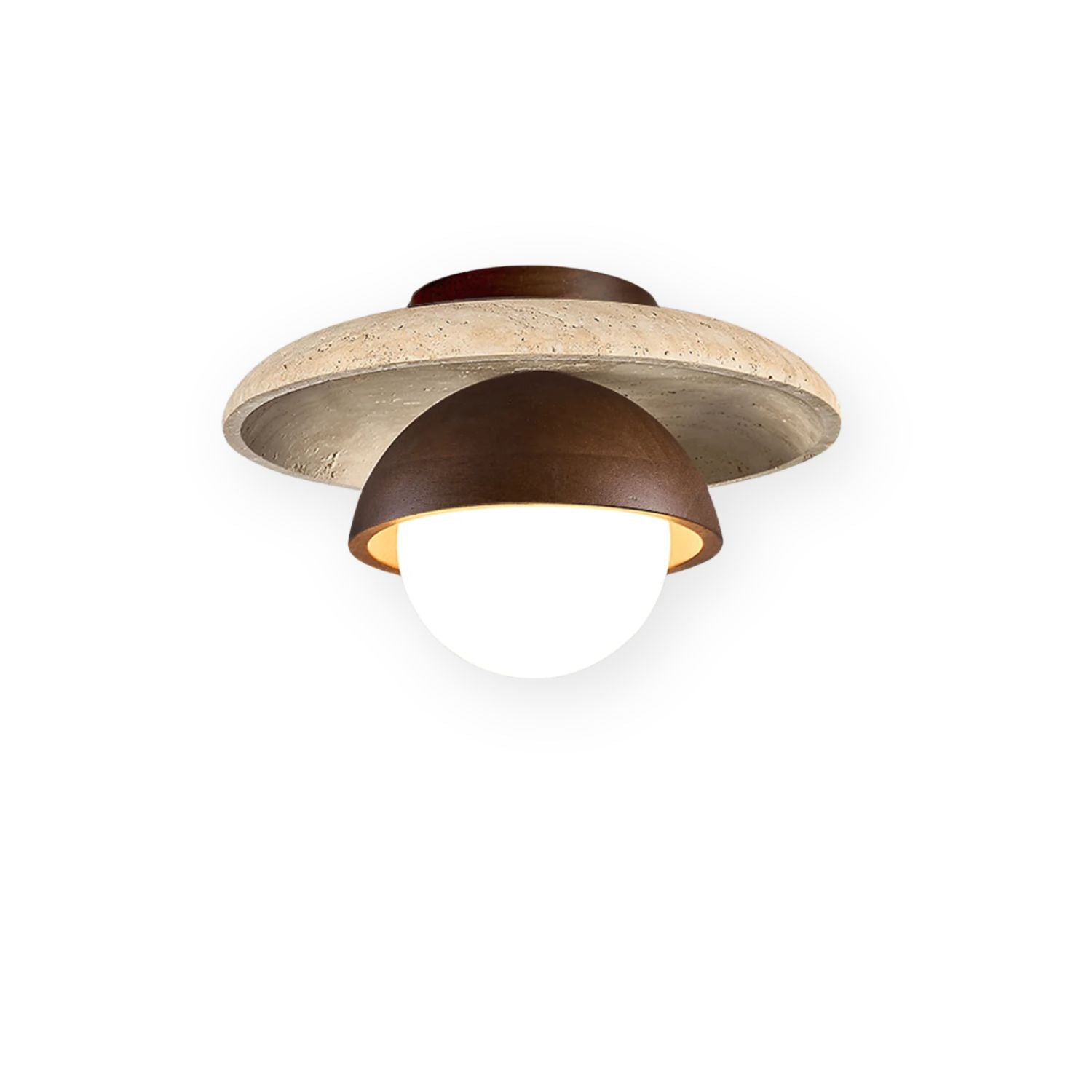 Menosa Travertine Ceiling Light