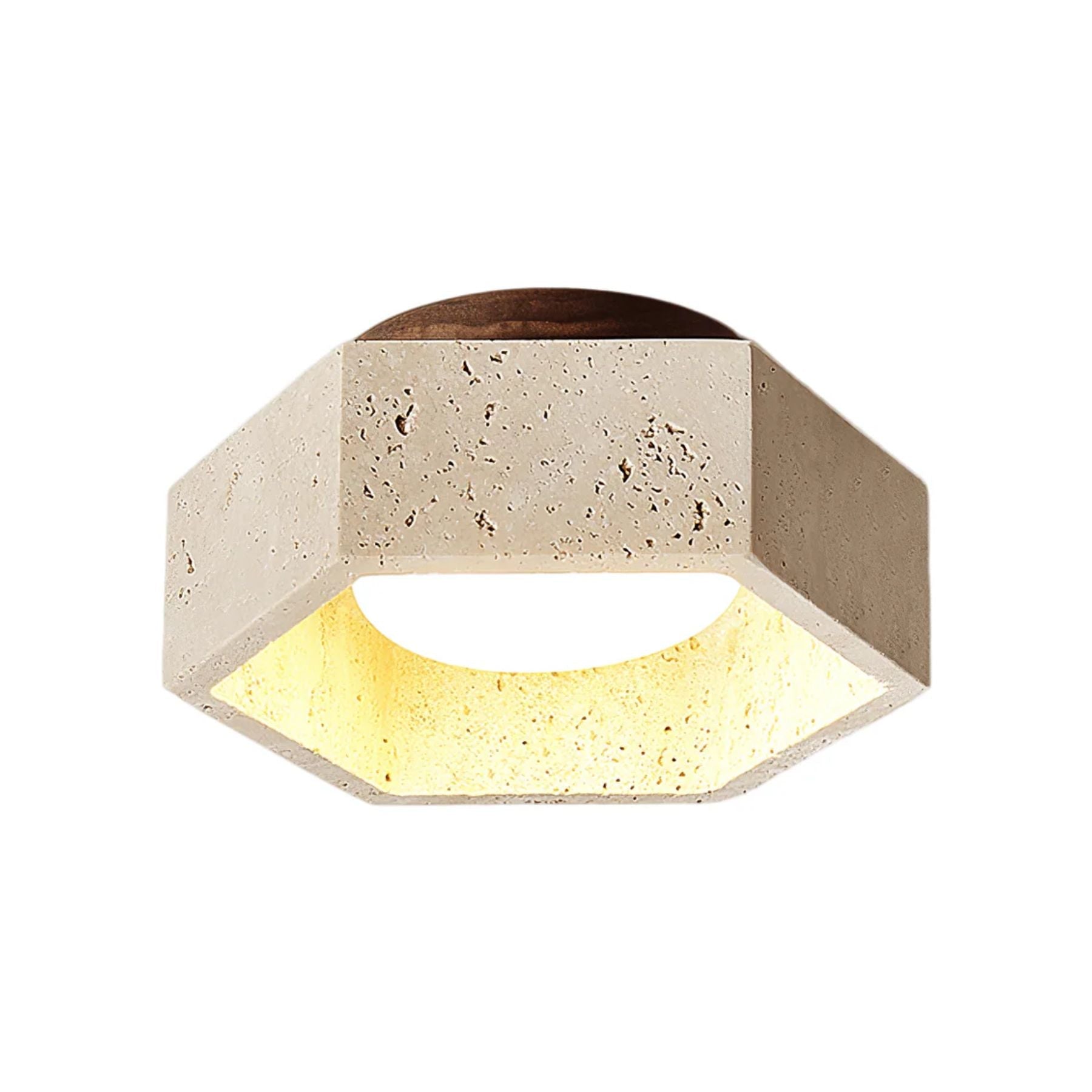 Cemis Natural Stone Ceiling Light
