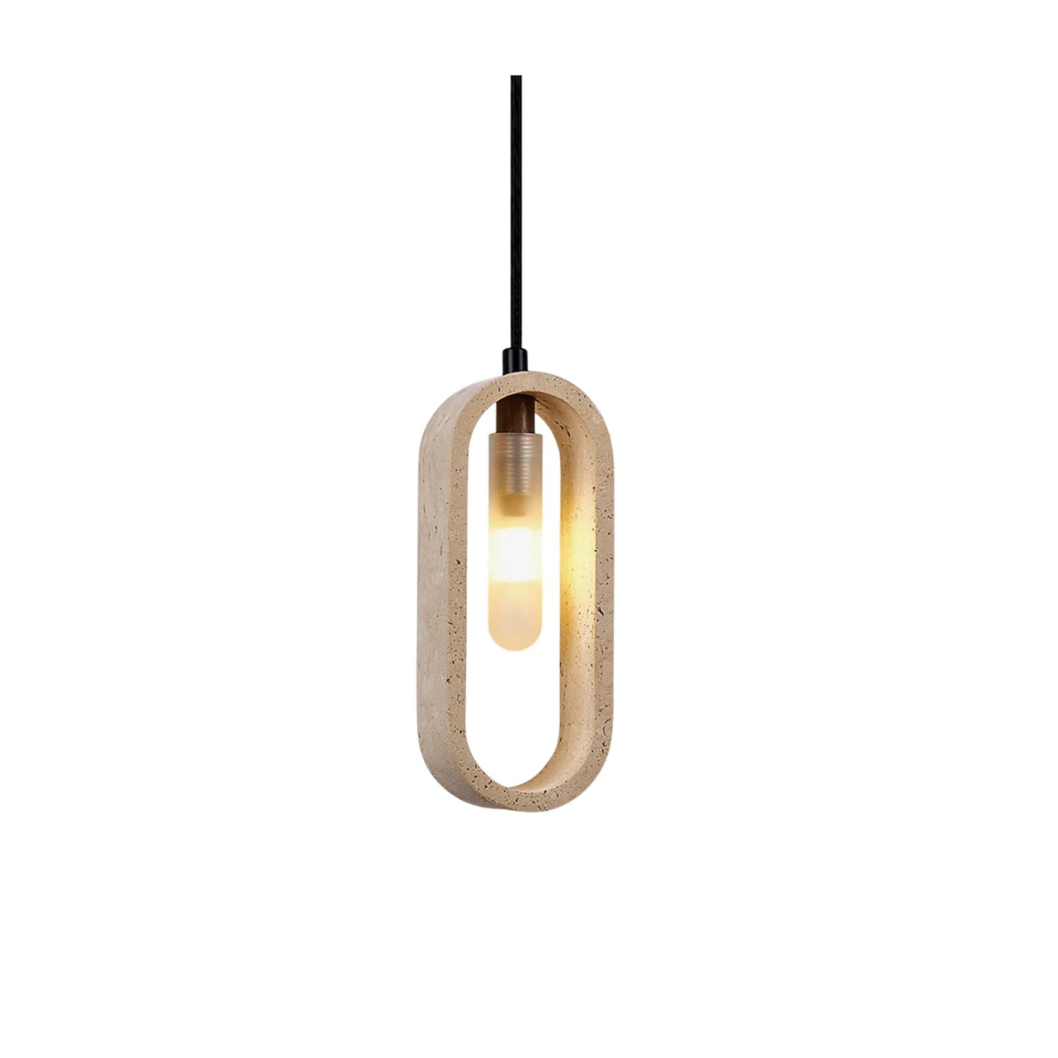 Remo Oval Travertine Pendant Light