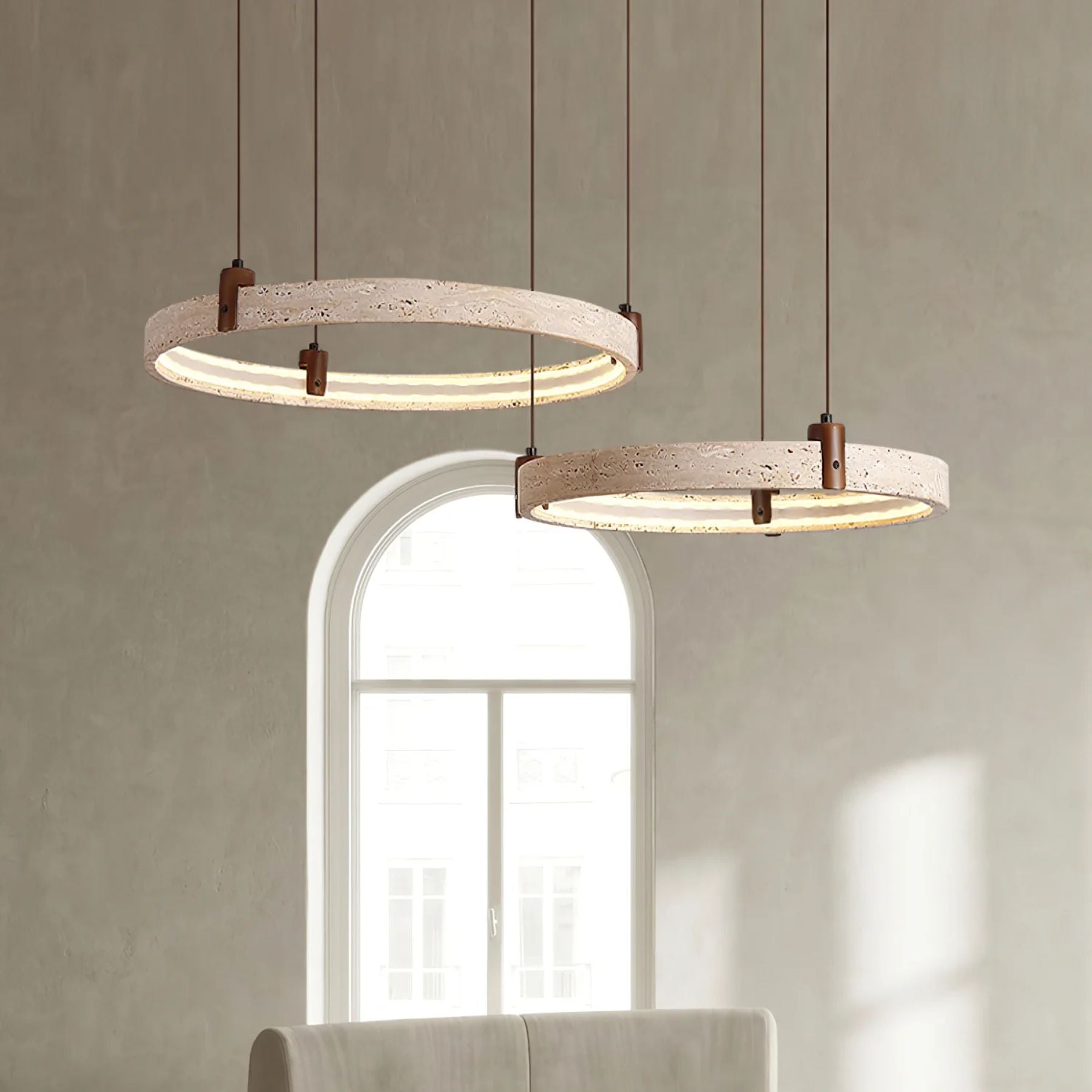 Ecolaze Natural Stone Pendant Light