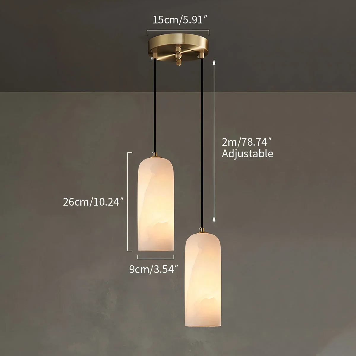 Ravilo Alabaster Pendant Light
