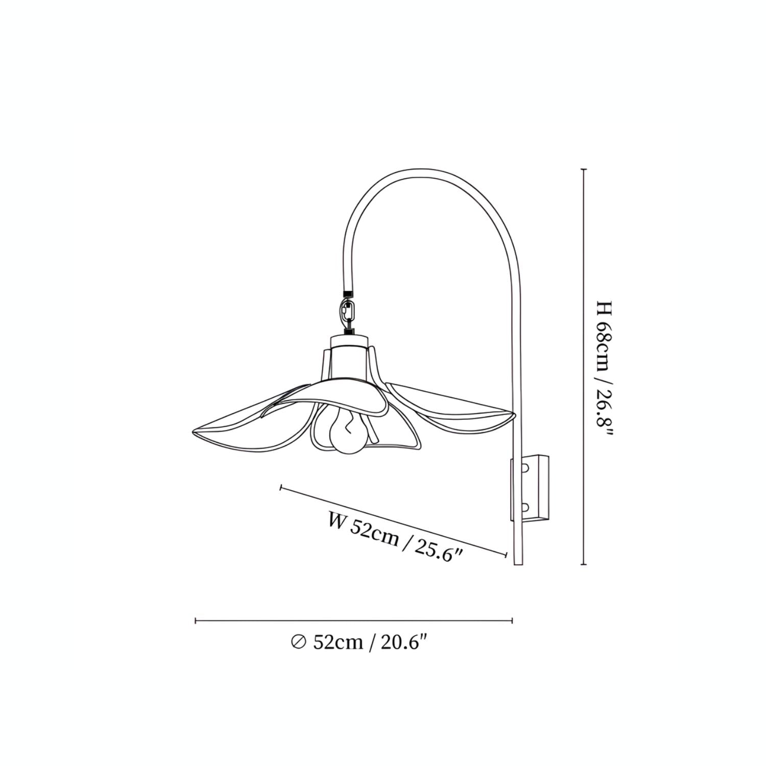 Misces Flower Wall Light