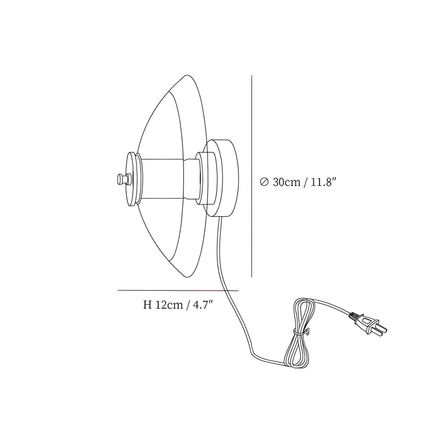 Felco Wall Light With Plug