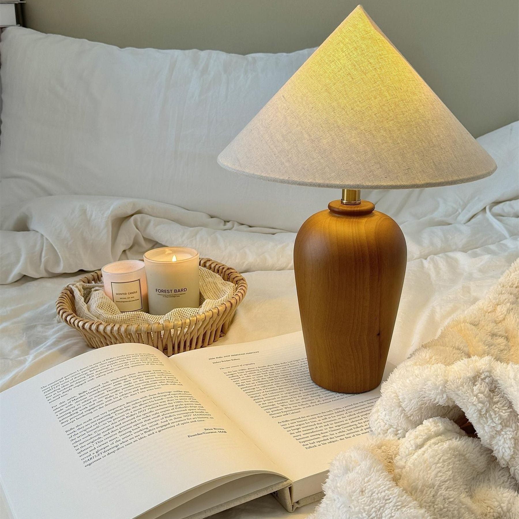 Brevo Wooden Table Lamp