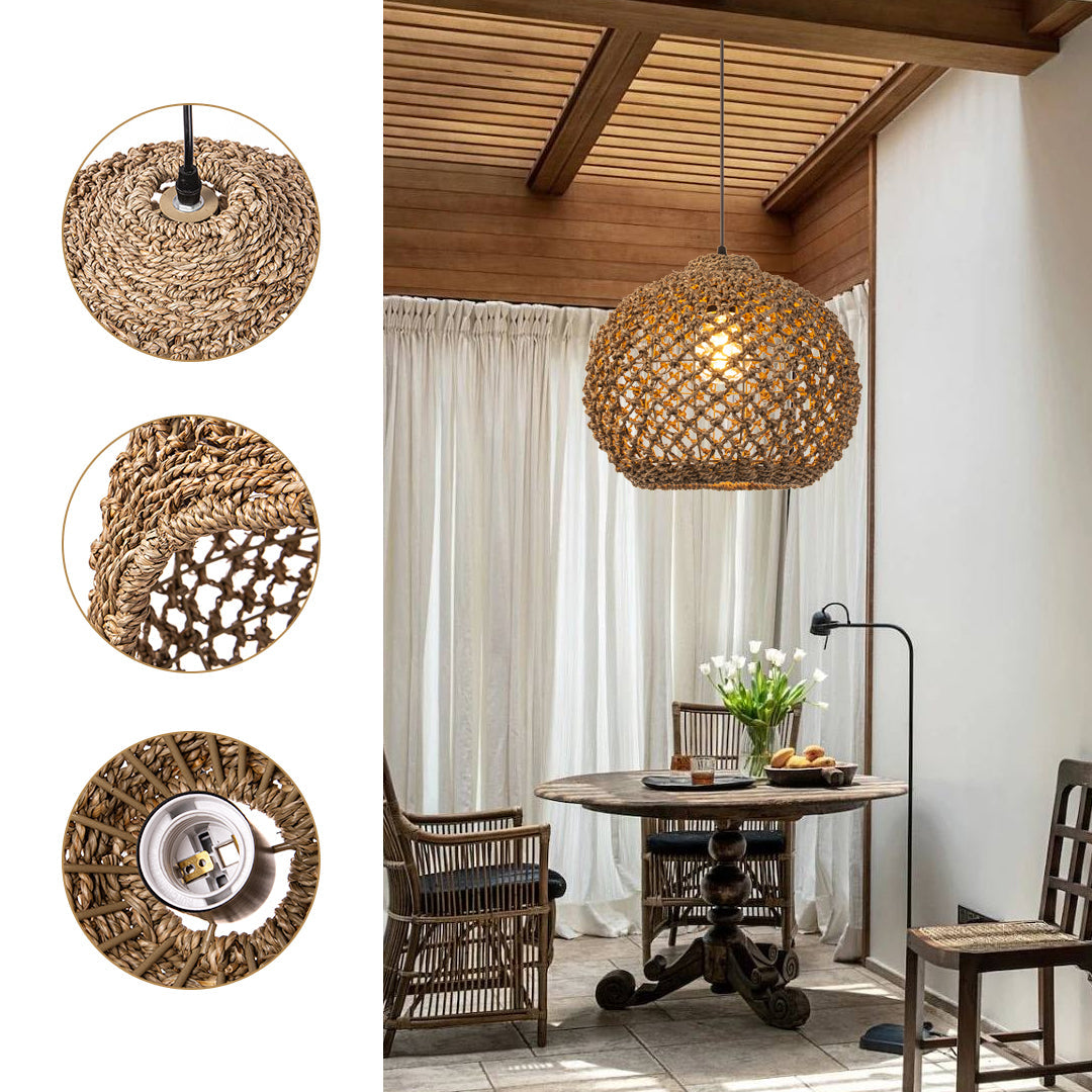 Benzo Woven Boho Pendant Light