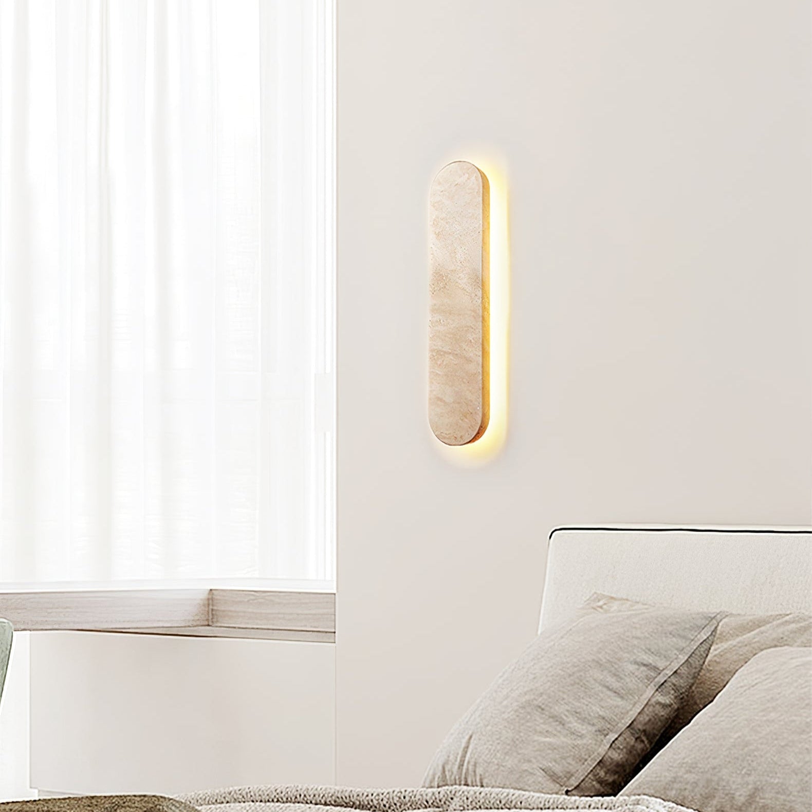 Leiyva Natural Stone Wall Light