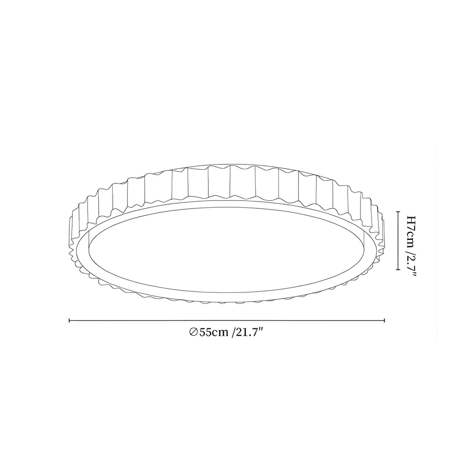 Obelso Travertine Ceiling Light