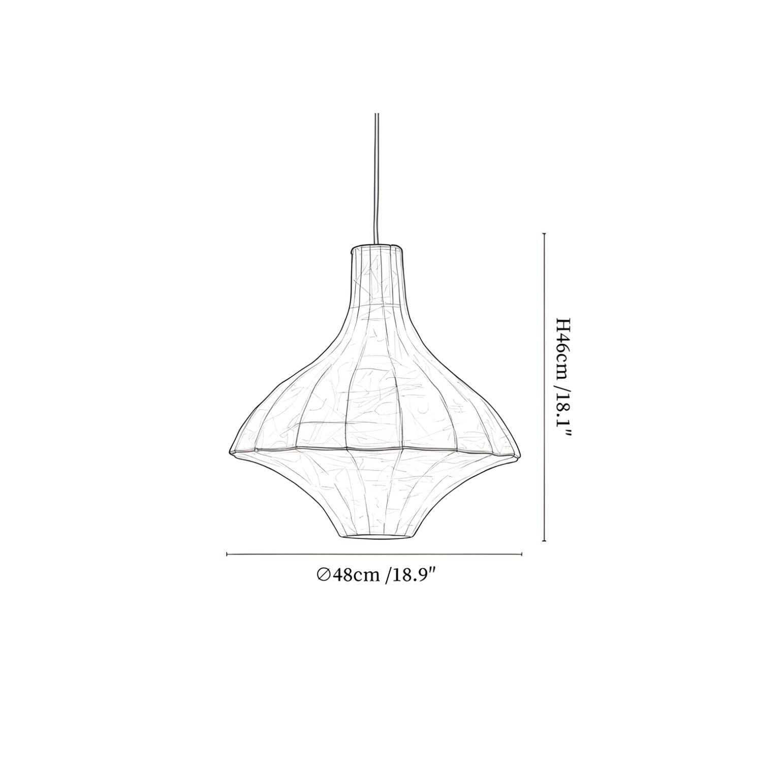 Taeyo Silk Pendant Light