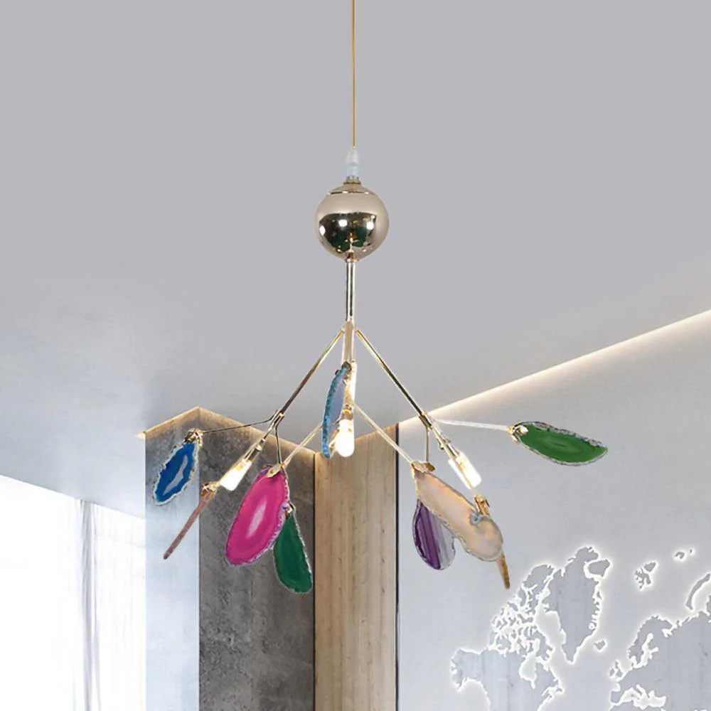 Sela Agate Stone Pendant Light