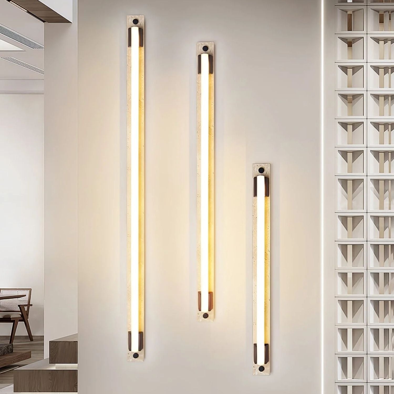Fomessi Natural Stone Wall Light