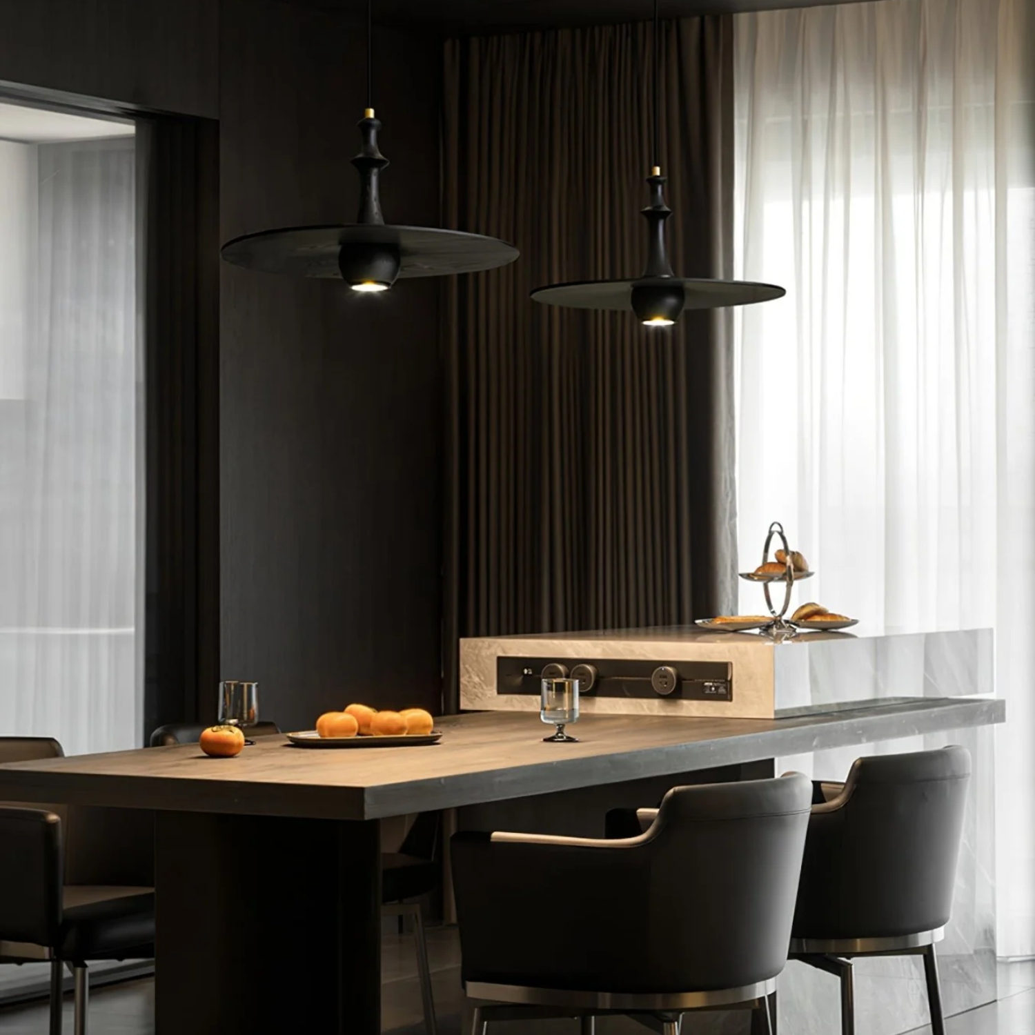 Spindu Wooden Pendant Light