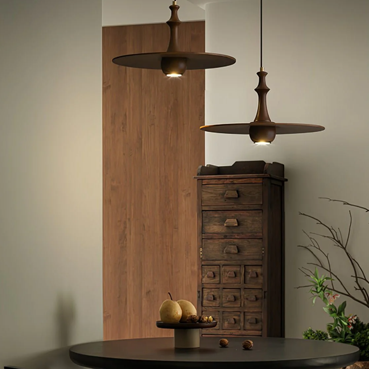 Spindu Wooden Pendant Light