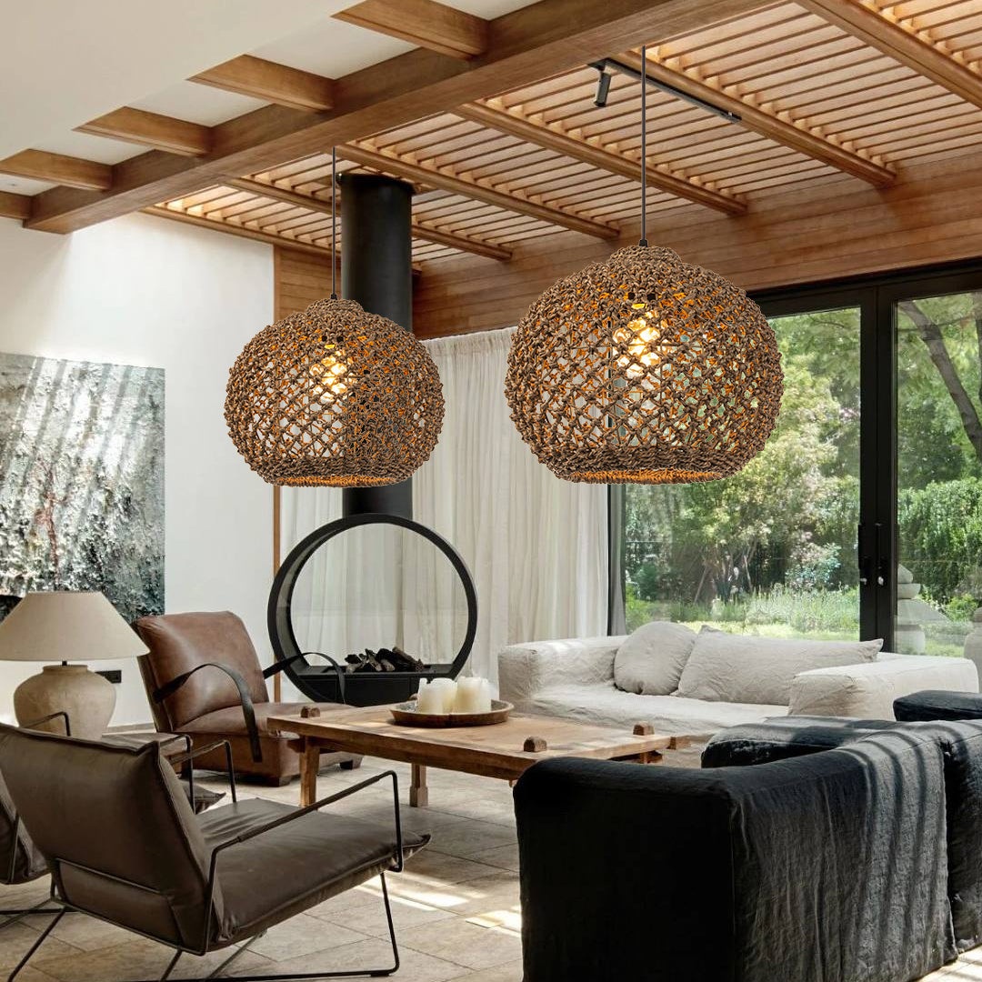 Benzo Woven Boho Pendant Light