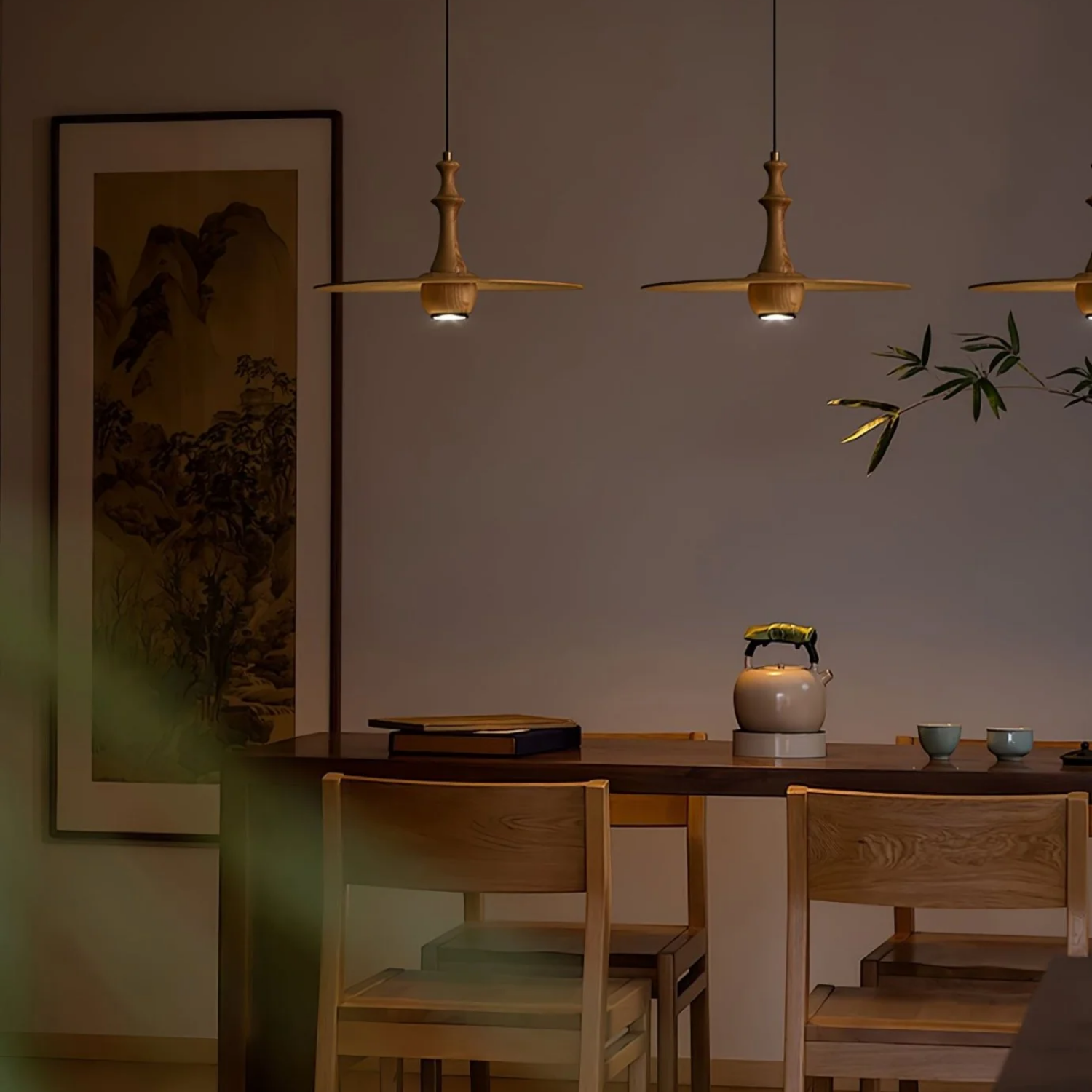 Spindu Wooden Pendant Light
