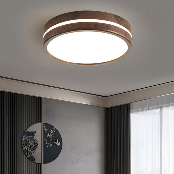 Zoulon Wooden Japandi Ceiling Light