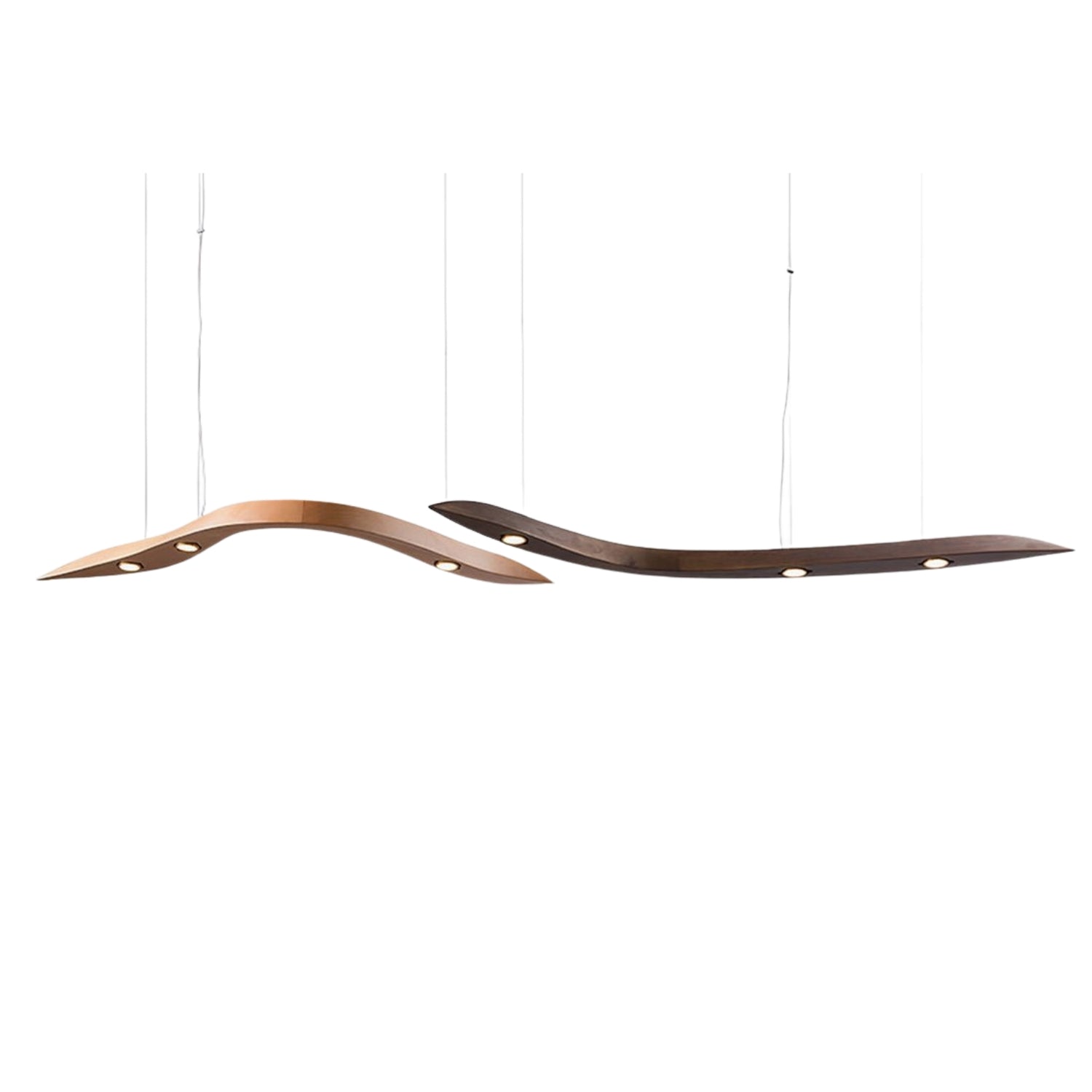 Weloma Wave Wooden Pendant Light