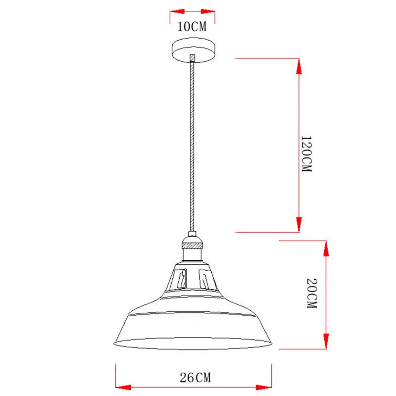 Cone Colorful Pendant Light
