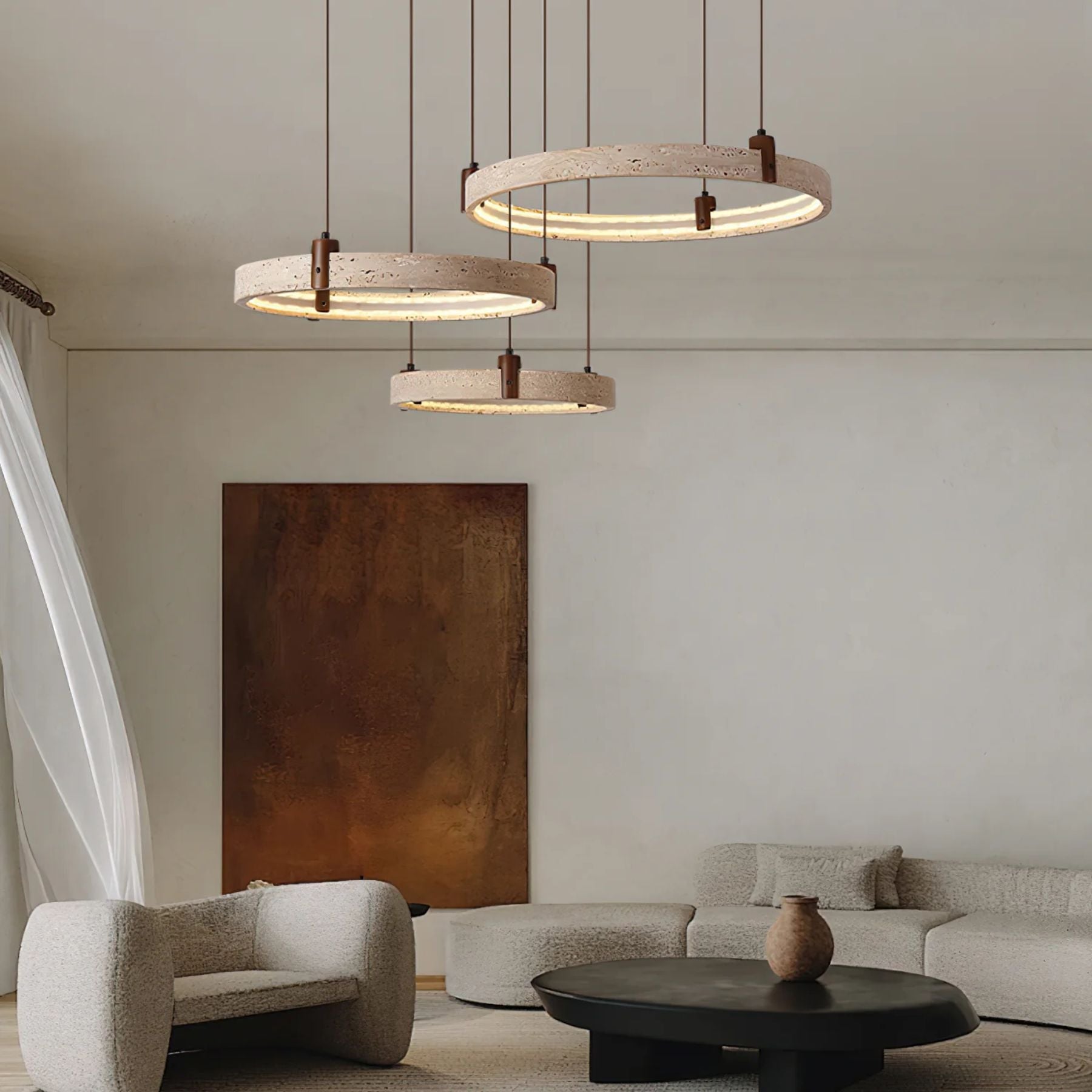 Ecolaze Natural Stone Pendant Light