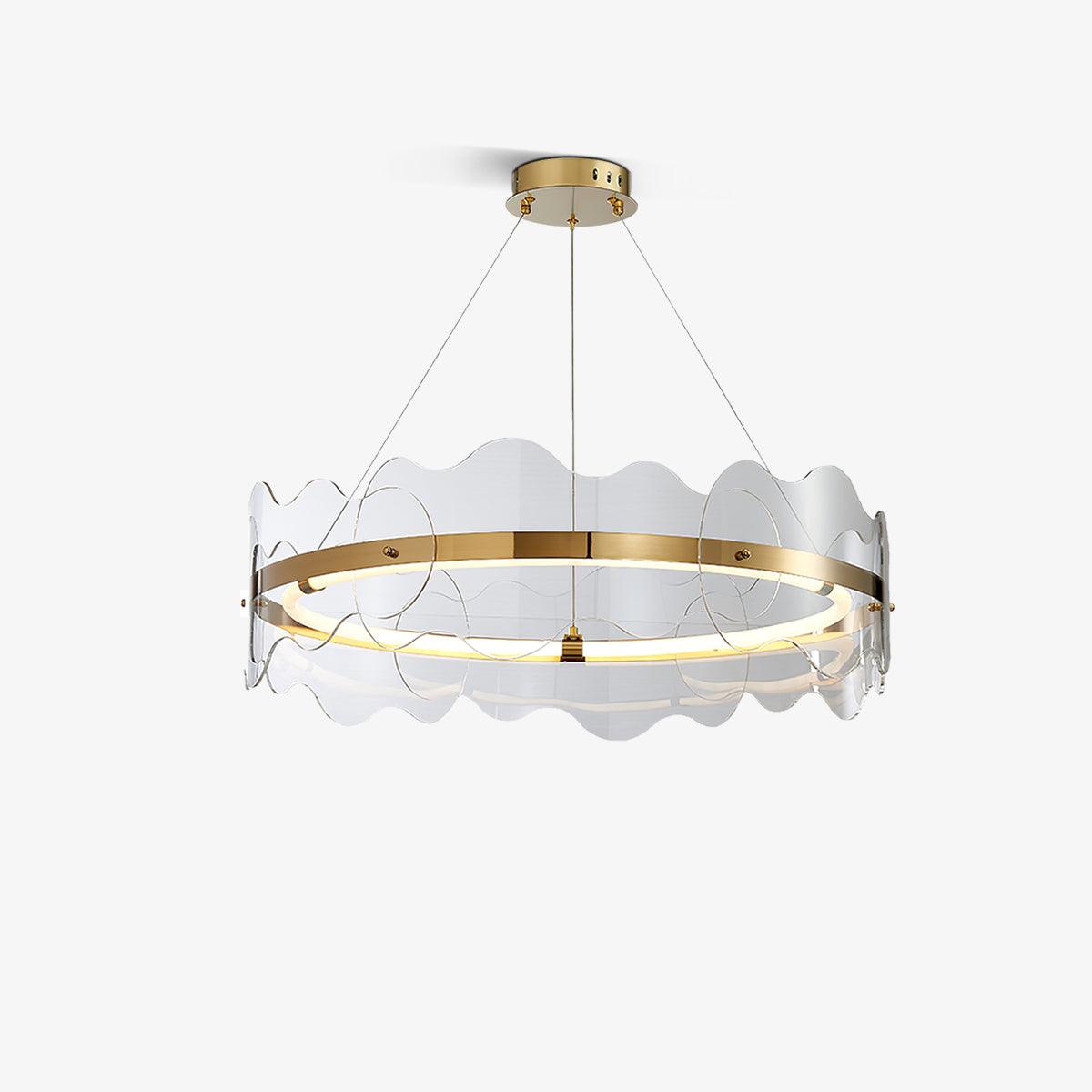 Acrylon Waved Pendant Light