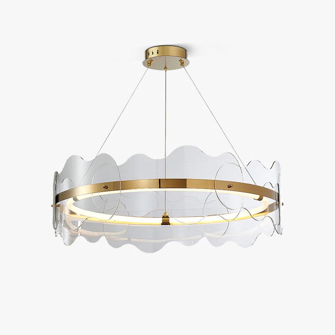 Acrylon Waved Pendant Light