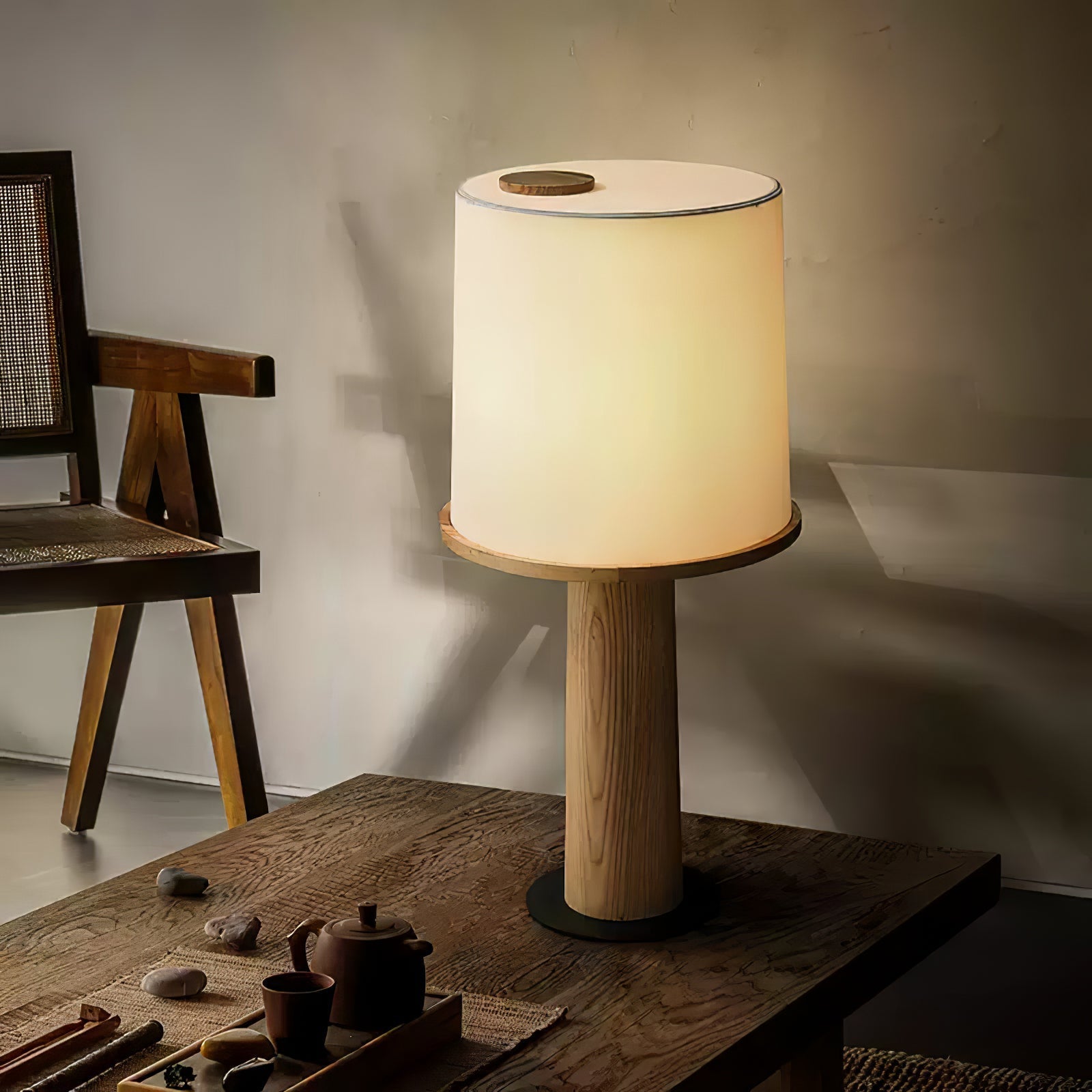Teza Wooden Table Lamp