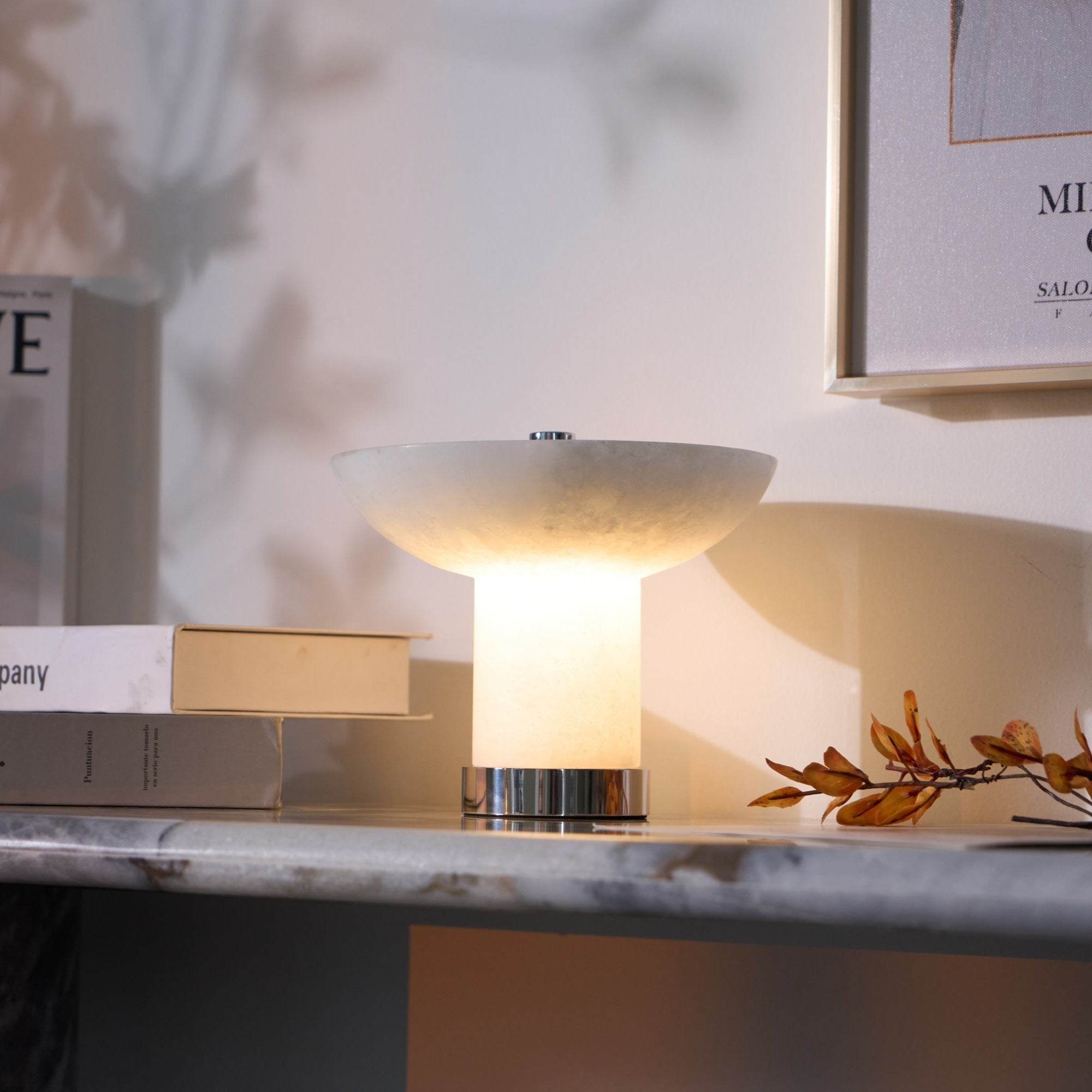 Aesmoze Alabaster Table Lamp