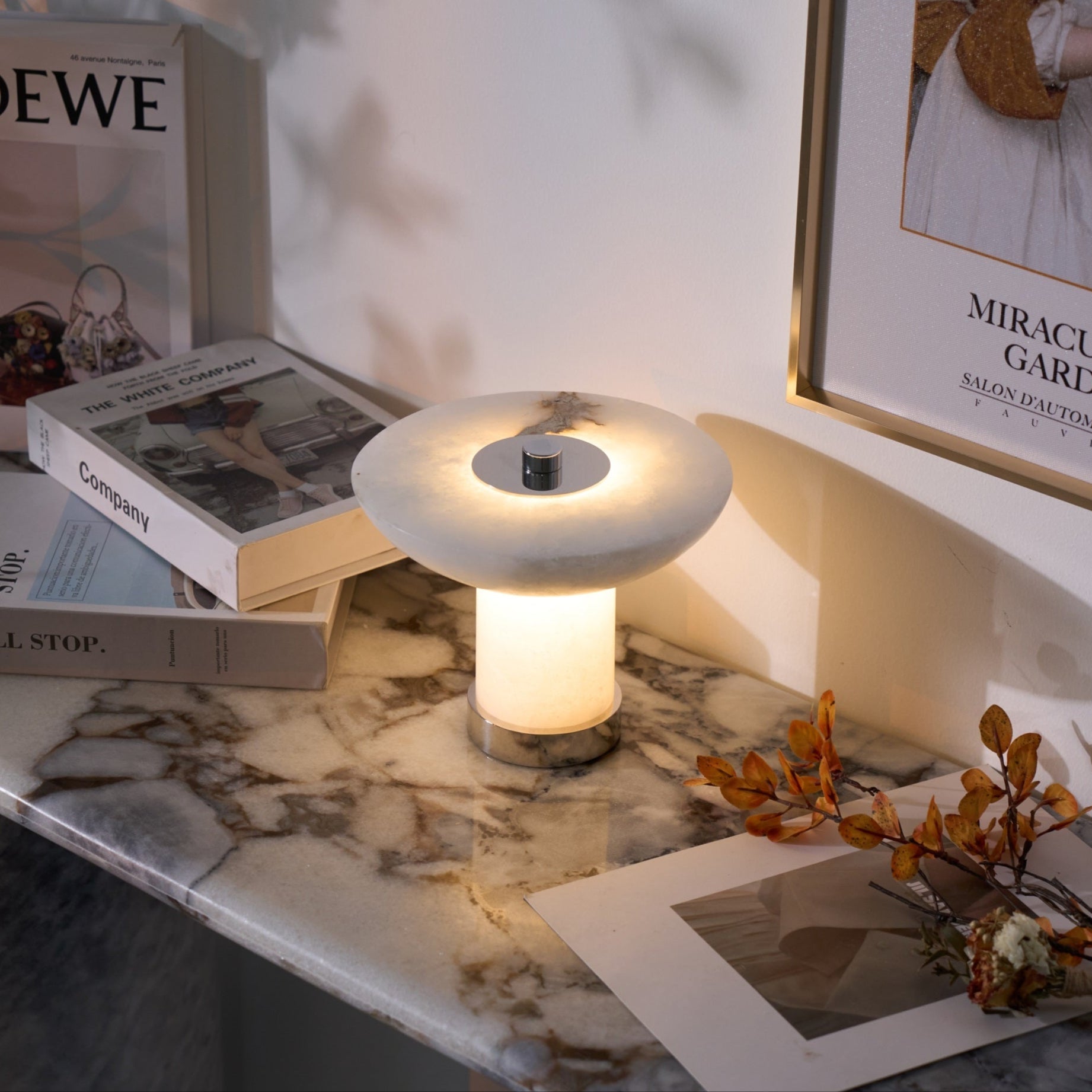 Aesmoze Alabaster Table Lamp
