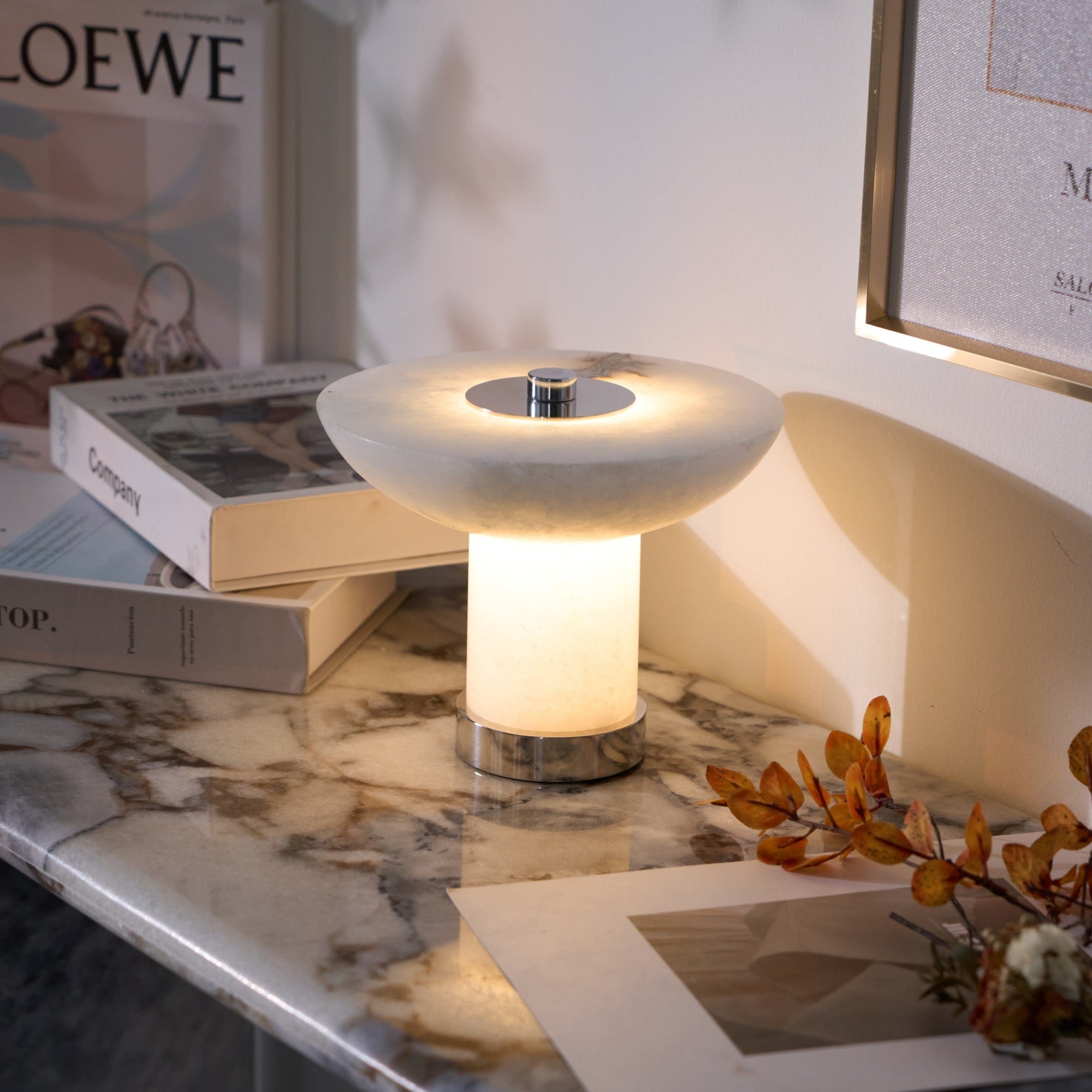 Aesmoze Alabaster Table Lamp