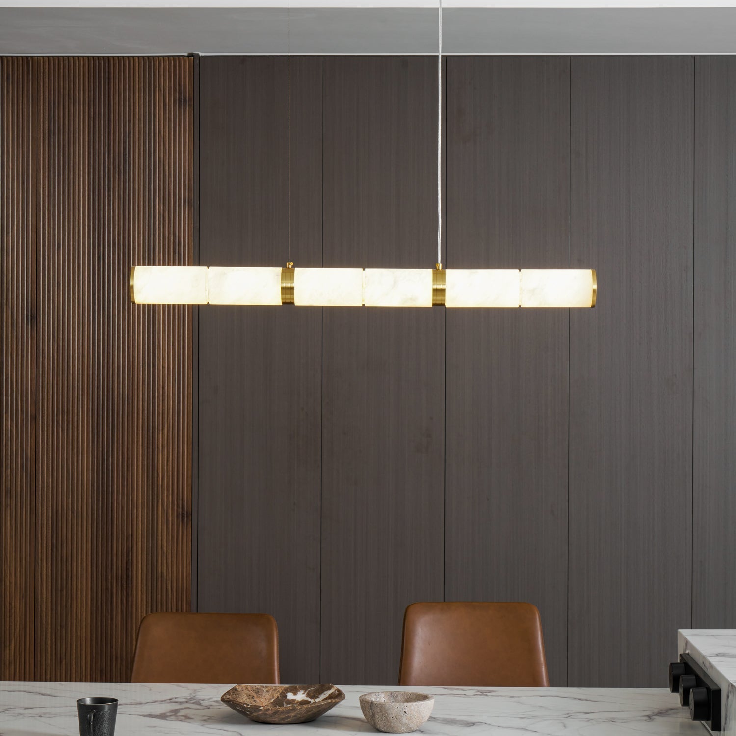 Becoza Alabaster Linear Pendant Light