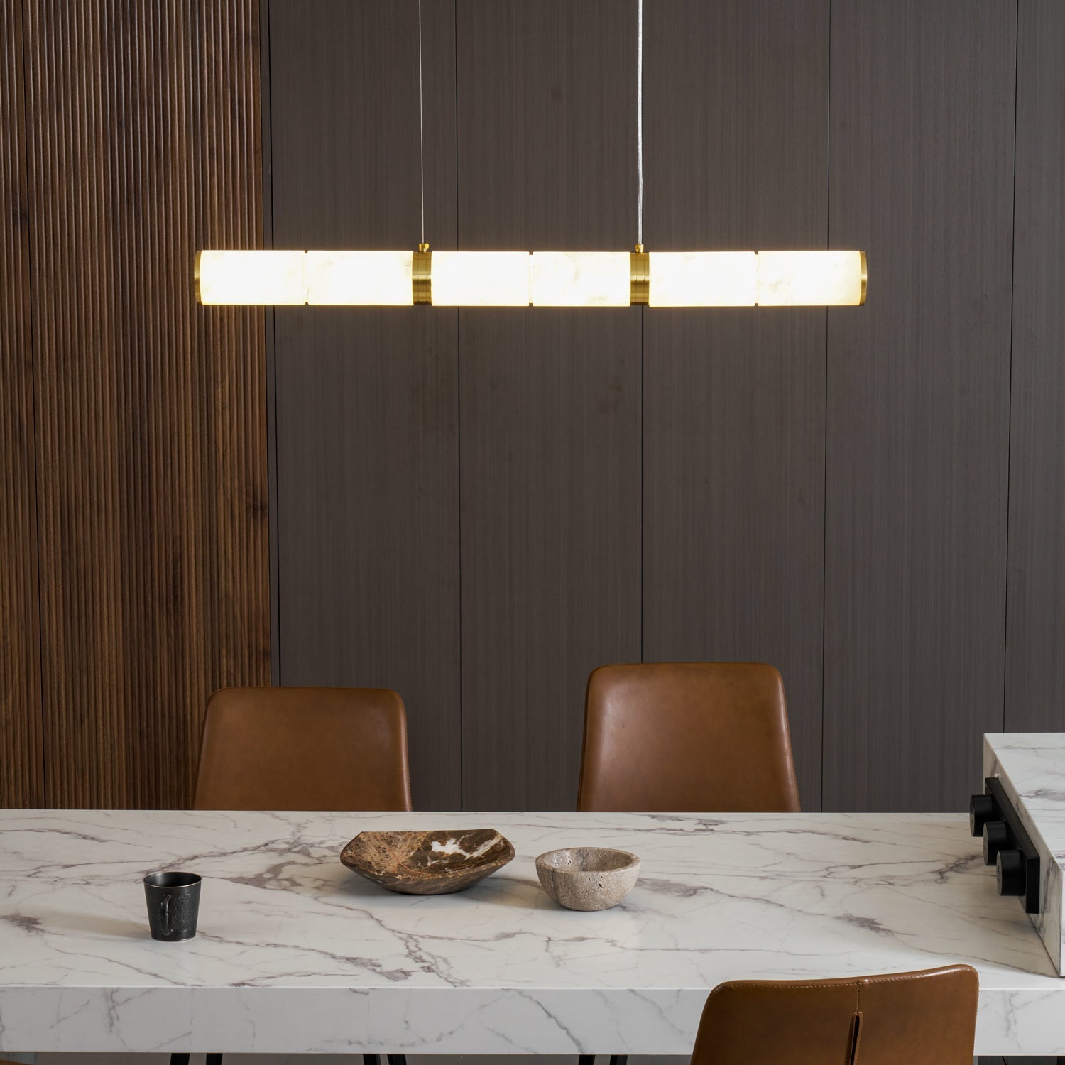 Becoza Alabaster Linear Pendant Light