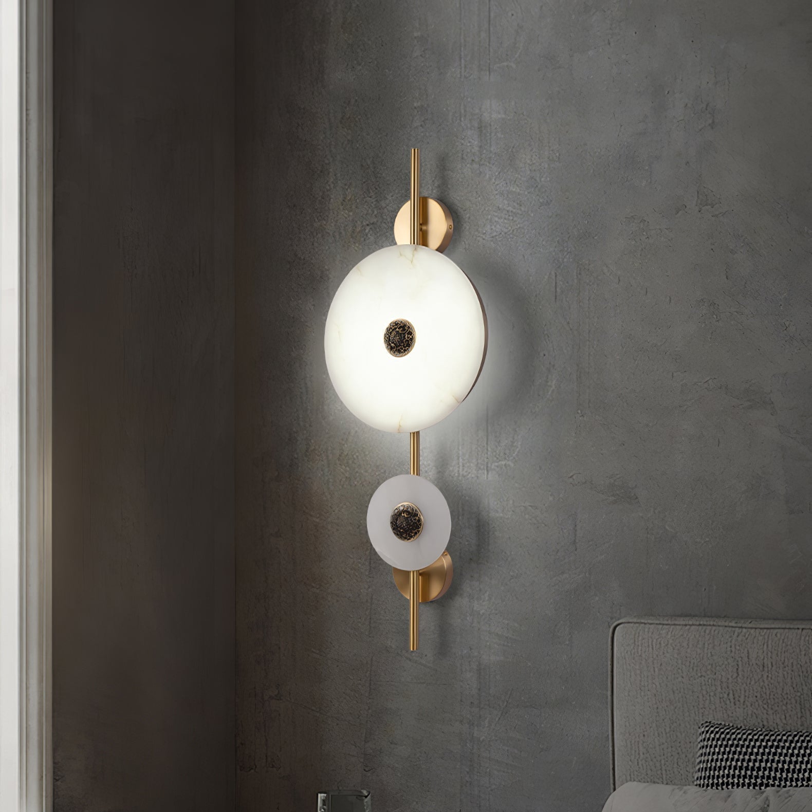 Mesona Alabaster Wall Light