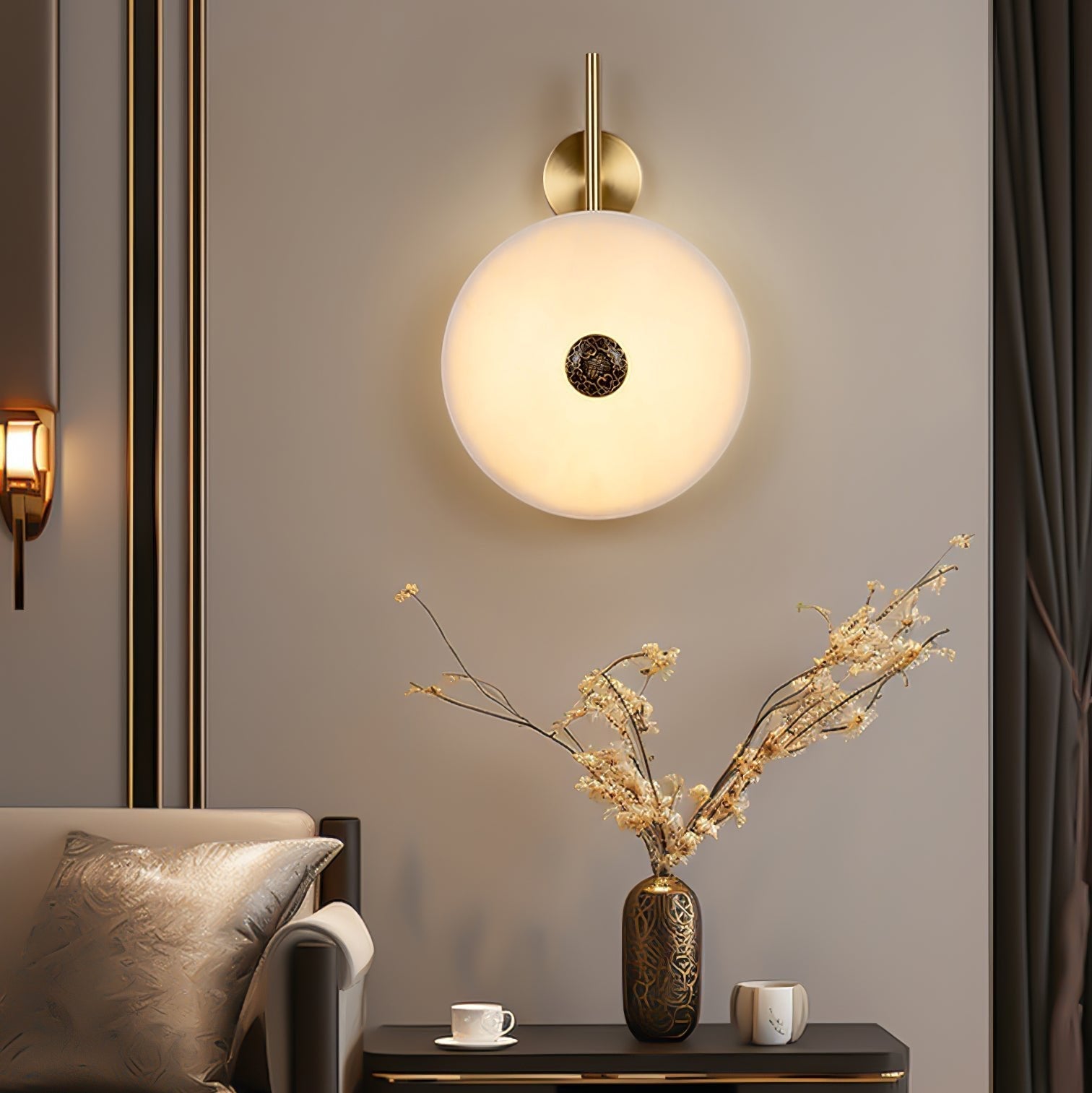 Mesona Alabaster Wall Light