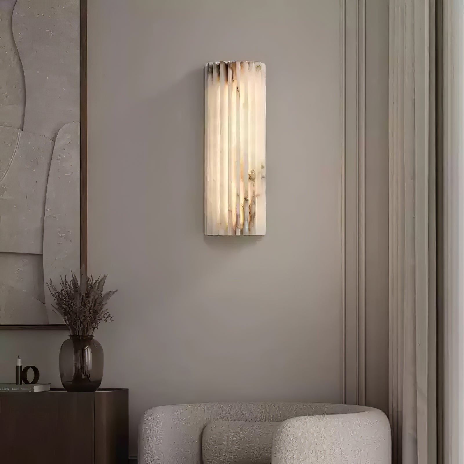 Elviya Alabaster Wall Light