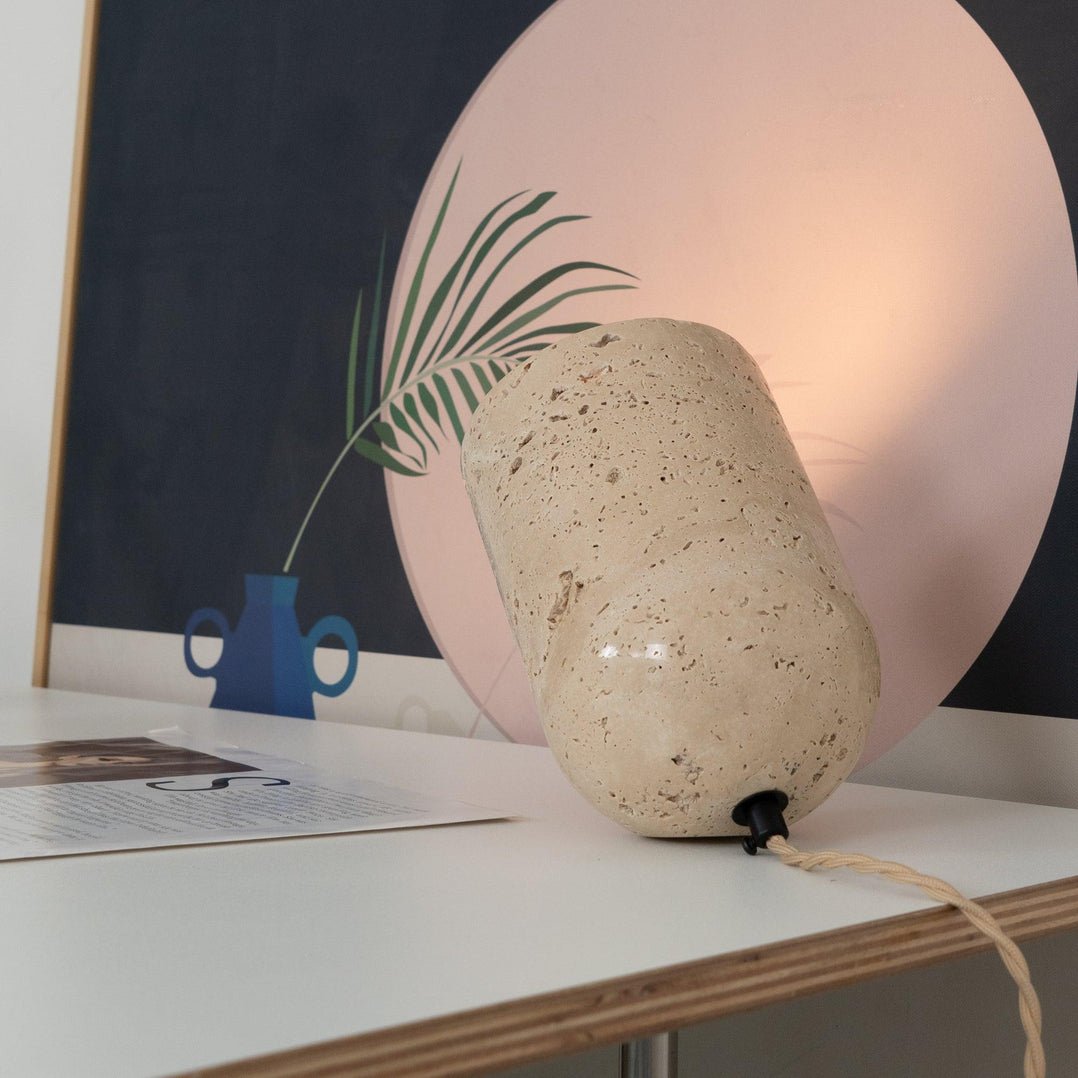 Synel Travertine Table Lamp