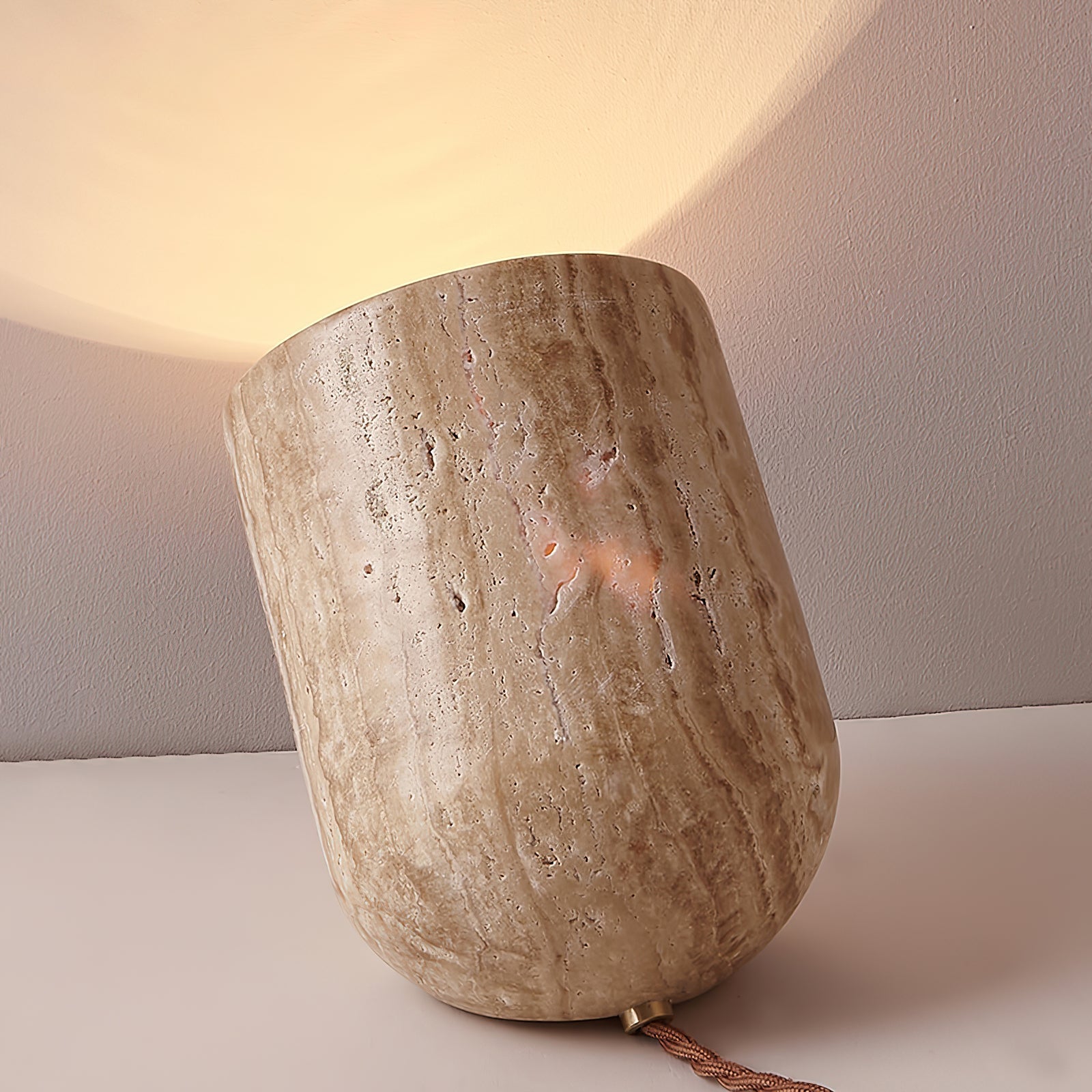 Synel Travertine Table Lamp