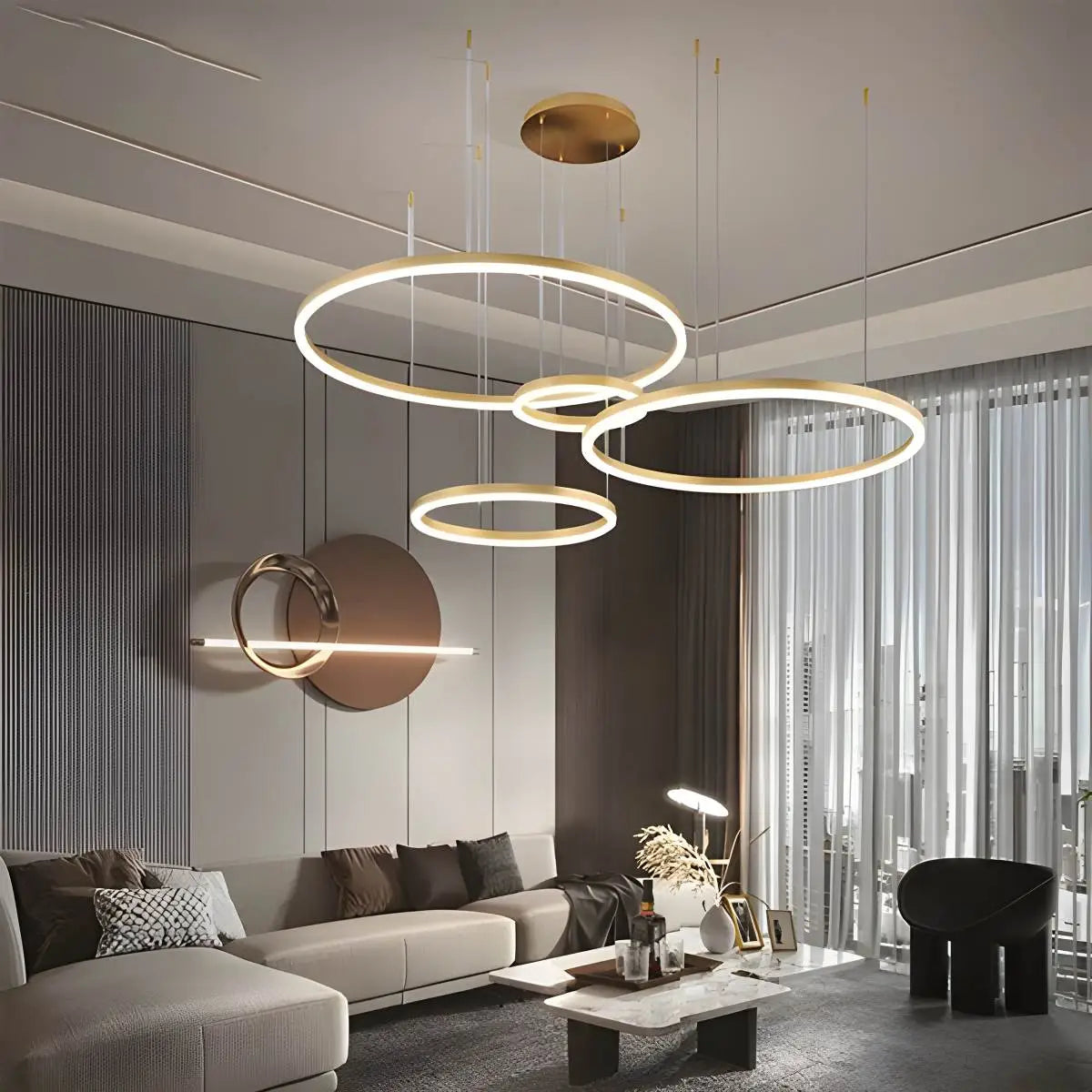 Circora Layered Ring Pendant Light