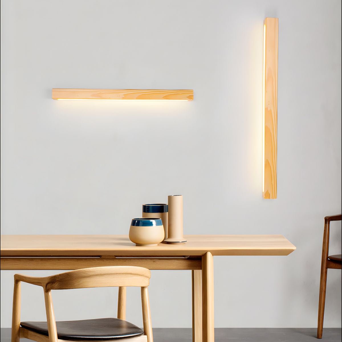 Meron Linear Wooden Wall Light