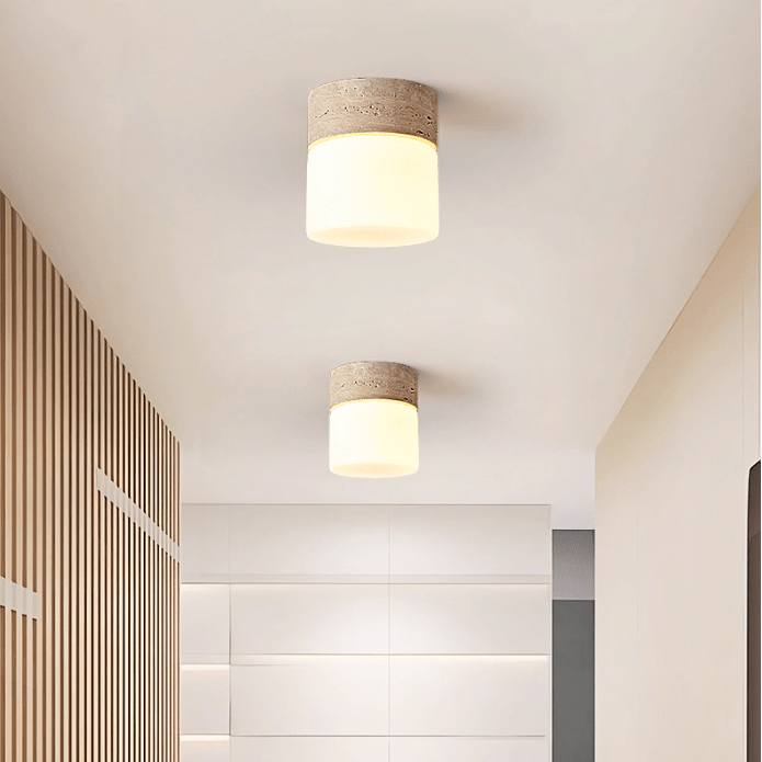 Tuppio Travertine Ceiling Light