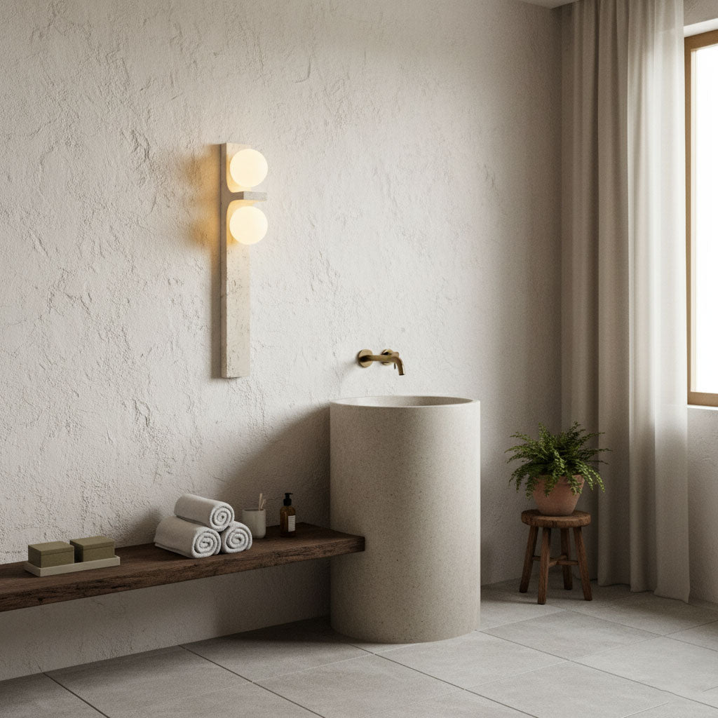 Asencis Natural Stone Wall Light