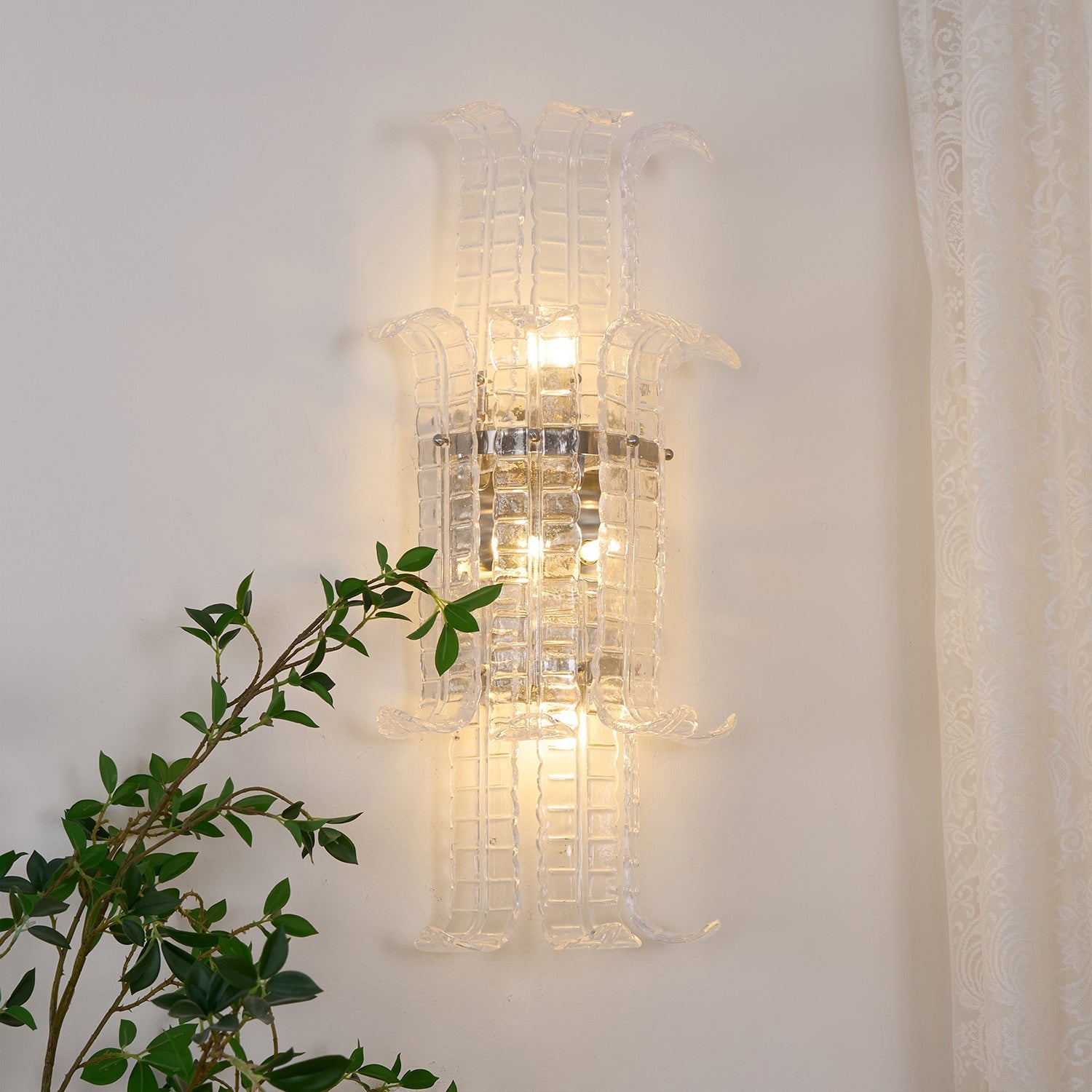 Pelonema Glass Wall Light